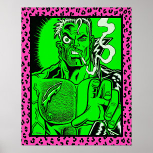 Mutant Muscleman/Leopard Trim Poster
