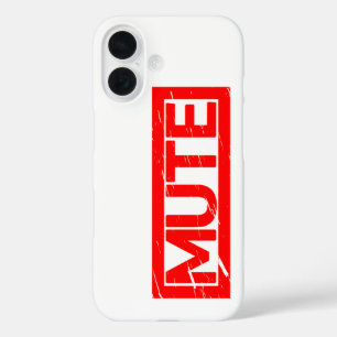 Mute Stamp iPhone 16 Case