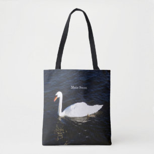 Mute Swan all over tote bag