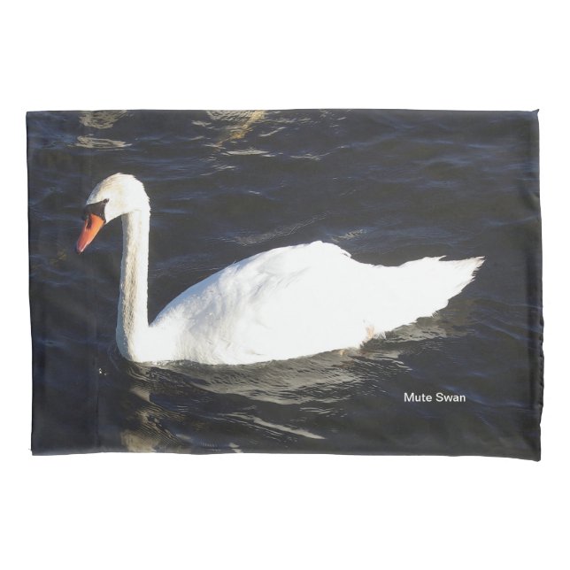 Mute Swan pillow case (Front)