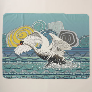 mute swan sherpa blanket