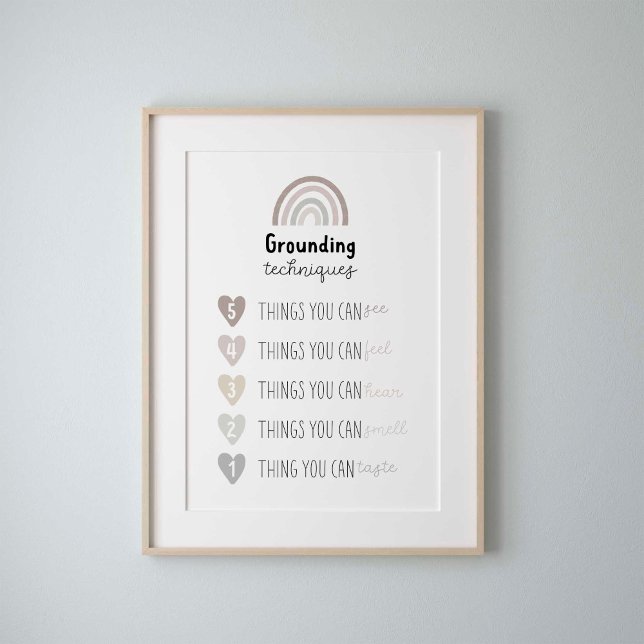 Mute tone Grounding technique poster (Creator Uploaded)