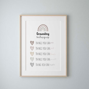 Mute tone Grounding technique poster