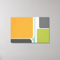 muted abstract retro colour block art geometric