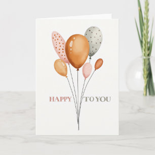 Muted Birthday Forms Card