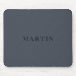 muted blue, ash blue custom name mouse pad