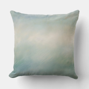 Muted Blue Green Beige Ocean Colours Cushion