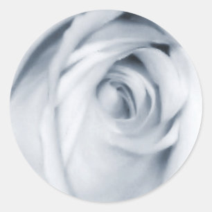 muted blue rose stickers