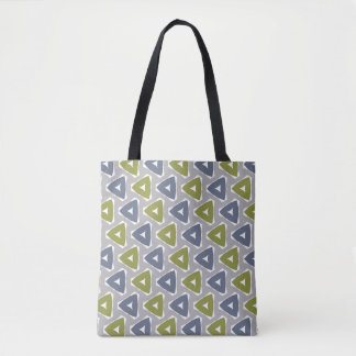 Muted Boho Geometric Pattern Tote Bag