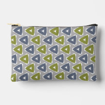 Muted Boho Triangle Cosmetic Pouch