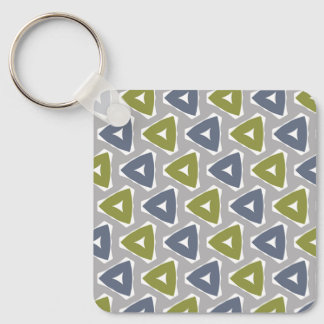Muted Boho Triangle Keychain