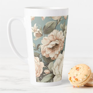 Muted Botanical Dream Latte Mug