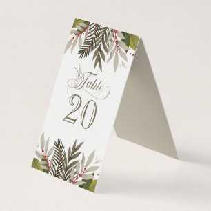 Muted Botanicals Wedding Reception