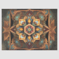  Muted Colour Mandala decoupage