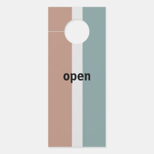 Muted colours stripes door hanger