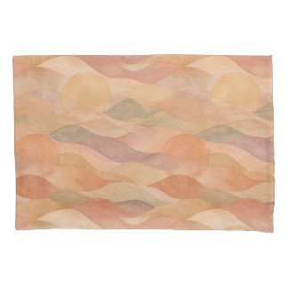 Muted Desert Sunset Abstract Pillowcase
