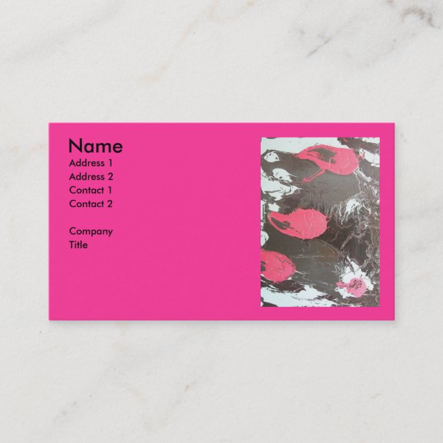 Muted Drip Orbs Business Card (Front)