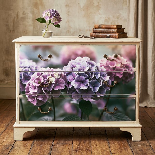 Muted Dusty Lavender Pompom Hydrangea Decoupage Tissue Paper (Creator Uploaded)