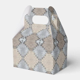 Muted Earth Toned Pattern Favour Box