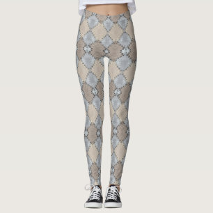 Muted Earth Toned Pattern Leggings