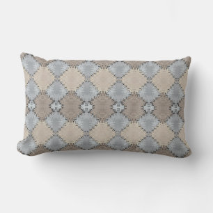 Muted Earth Toned Pattern Lumbar Cushion