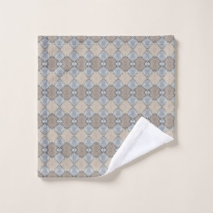 Muted Earth Toned Pattern Wash Cloth
