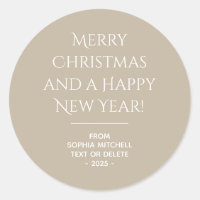 Muted Elegance - Calm Stone Christmas Sticker