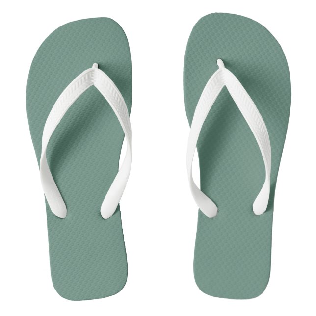 Muted Elegance - Ocean Teal Jandals (Footbed)