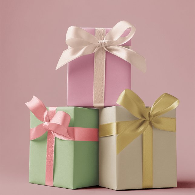Muted Elegance - Solid Set 3 Wrapping Paper Sheet (Creator Uploaded)