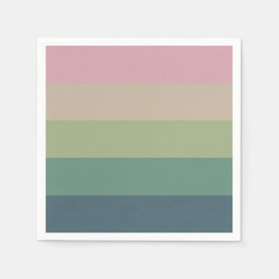 Muted Elegance - Striped Party Napkins