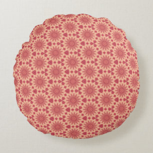 Muted Floral Boho Magic Round Cushion