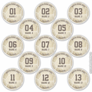 muted gold girly soccer birthday party favours