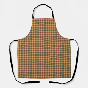 Muted Gold, Red, and Green Tartan Plaid Apron
