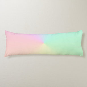 Muted Gradient Ombre Rainbow Pastel Aesthetic   Body Cushion