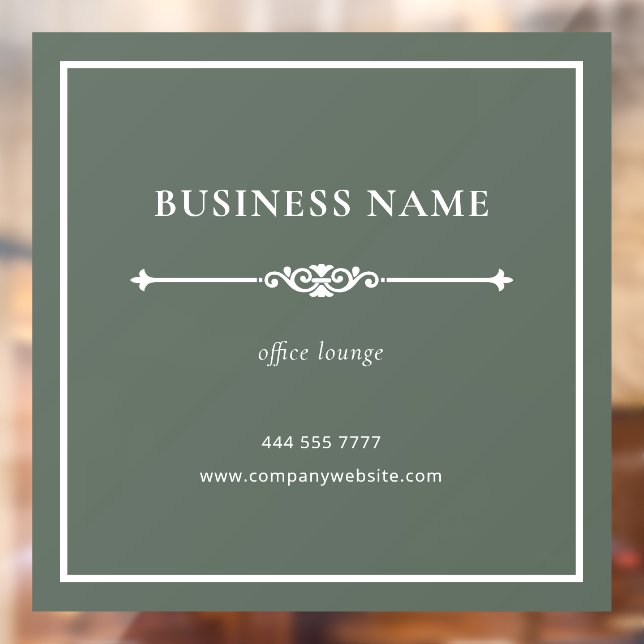 Muted Green Business Office Lounge White Frame (Sheet 2)
