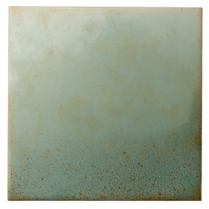 Muted Green Rustic Brown Base  Tile