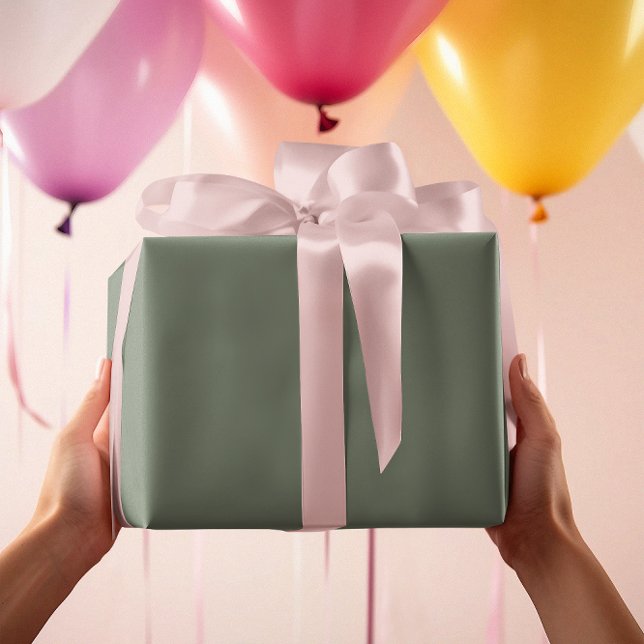 Muted Greenish Grey Wrapping Paper (Creator Uploaded)
