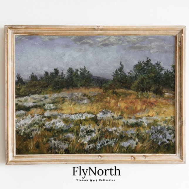 Muted Landscape Print Antique Village Watercolor (Creator Uploaded)