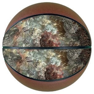 Muted Layers of Brown Crystals Basketball