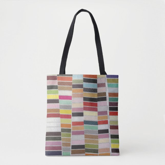 Muted Multicolor Swatches Tote Bag (Front)