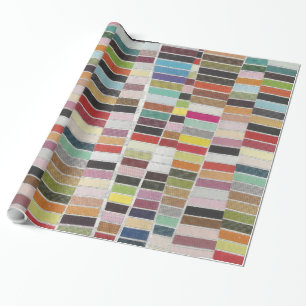 Muted Multicolor Swatches Wrapping Paper