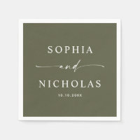 Muted Olive Green Wedding | Minimalist Forest