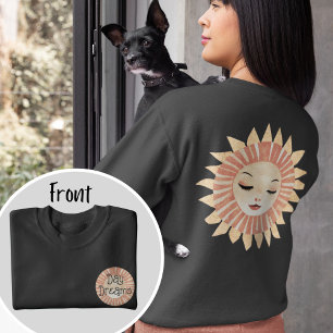 Muted Pastel Celestial Boho Sleeping Sun  Sweatshirt