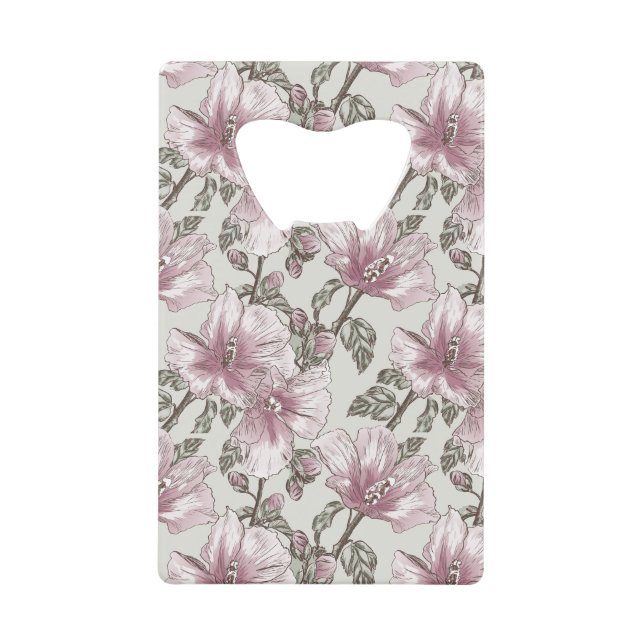 Muted Pink Hibiscus Flowers Pattern (Front)