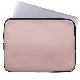 muted pink solid laptop sleeve