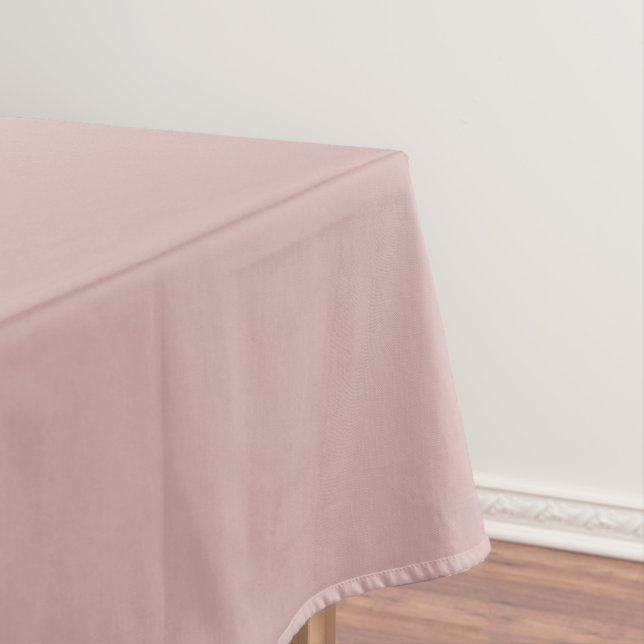 muted pink solid  tablecloth (In Situ)