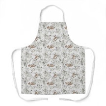 Muted Poinsettas All-Over Print Apron