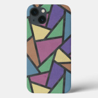 Muted rainbow colors mosaic pattern Case-Mate iPho