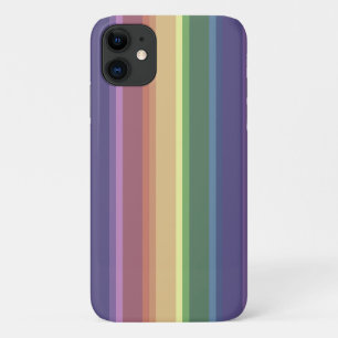 Muted rainbow stripes Case-Mate iPhone case