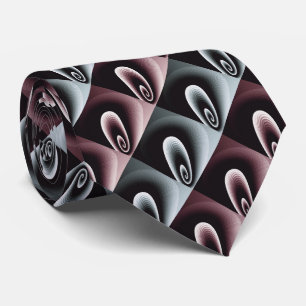 Muted Red and Blue COOL Modern Pattern Tie